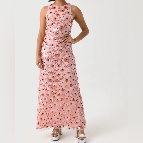 ROTATE Dresses & Skirts - Pink Sequin Maxi Dress